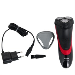 Бритва Philips S 1310/04 серии 1000 черно-красный - фото 11444