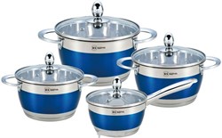 Набор посуды RAINSTAHL Blue RS\CW-1818-08 8 предметов - фото 11834