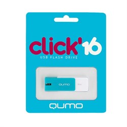 Накопитель USB QUMO Click Azure 16 Gb - фото 13665