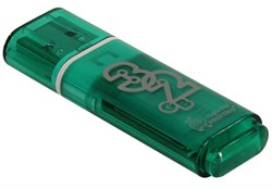 Накопитель USB Smartbuy Glossy series Green 32GB - фото 13675