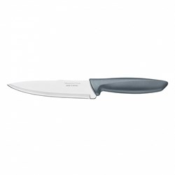 Нож Tramontina Plenus 23426/067-TR  поварской 17.5 см. серый - фото 16603