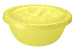 Миска ПЦ Фазенда 2350 с крышкой 6.0 л желтый прозрачный - фото 17292