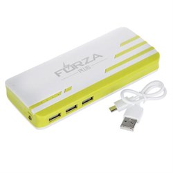 Аккумулятор Forza 916-111 мобильный 6000-8000 мАч  1А  3 USB  фонарик - фото 18536