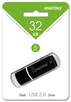 Накопитель USB Smartbuy флешка 32GB Crown Black - фото 20741