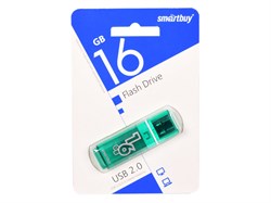 Накопитель USB Smartbuy Glossy series Green 16GB - фото 20788