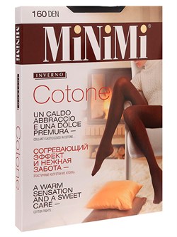 Колготки женские MiNiMi "COTONE 160" Nero 5-XL - фото 22409