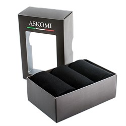 Набор носков мужских "Askomi", черные, 3 пары, р-р 29 - фото 22526