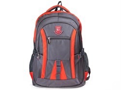 Рюкзак для школы и офиса BRAUBERG "SpeedWay 2", 25 л, размер 46х32х19 см, ткань, серо-оранжевый, 224448 - фото 22808