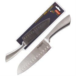 Нож Mallony MAESTRO 920231  MAL-01M цельнометаллический  сантоку 18см - фото 28418