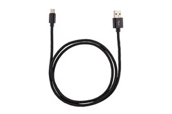 Кабель Energy ET-02 006281 для зарядки USB, Type-C, черный - фото 28864