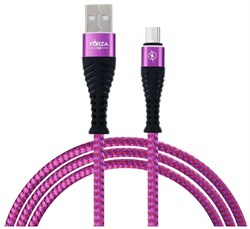 Кабель Forza 916-227 для зарядки micro USB, 1м, 2А, - фото 30135