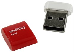 Накопитель USB Smartbuy флешка 64GB LARA Red - фото 30472