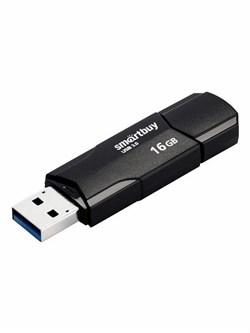 Накопитель USB Smartbuy флешка 16GB Clue Black - фото 31155