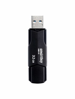 Накопитель USB Smartbuy флешка 32GB Clue Black - фото 31158