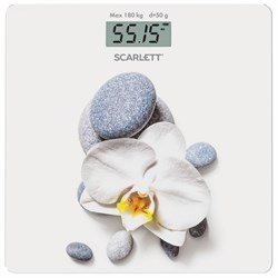 Весы напольные Scarlett SC-BS33E020 Белая орхидея - фото 32207