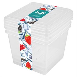 Набор контейнеров для заморозки IDILAND "Asti" 1л х 3шт 221101301/00 - фото 32548