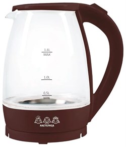 Чайник электрический Мастерица EK-1801G 1,8л шоколад 1850Вт - фото 32982