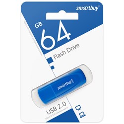 Накопитель USB Smartbuy флешка 64GB Scout Blue - фото 33093