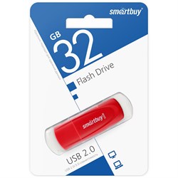 Накопитель USB Smartbuy флешка 32GB Scout Red - фото 33703
