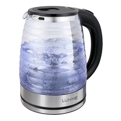 Чайник электрический Lumme LU-4101 стеклянный 2,0 л черный жемчуг - фото 33859