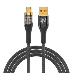 Кабель для зарядки BY Space Cable Techno Micro USB, 1 м, 3А, Быстрая зарядка QC3.0 931-347 - фото 36174