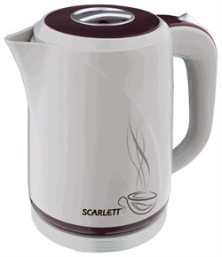 Чайник электрический Scarlett SC-028 белый с виноградным - фото 6796