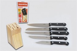 Набор ножей Appetite Шеф FK2004B 6предметов нержавеющий - фото 7628