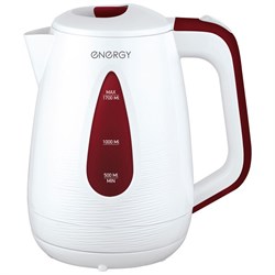 Чайник электрический Energy E-214 (1.7л) 164092 бело-бордовый - фото 8410