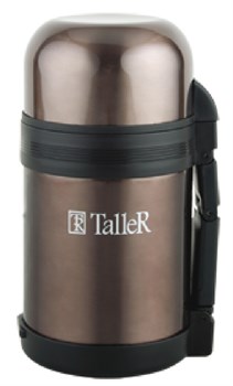 Термос TalleR TR-2407 0.8л коричневый  металлик - фото 9331