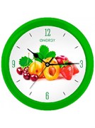 Часы Energy ЕС-112  009485  настенные круглые фрукты