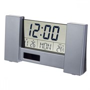 Часы-будильник Perfeo "City",  серебро, (PF-S2056), время, температура, дата