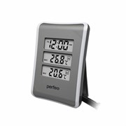 Часы Perfeo метеостанция "Tempo", серебряный PF-S3316E