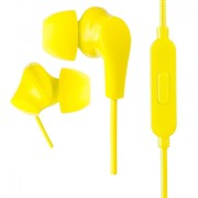 Наушники Perfeo ALPHA внутриканальные с микрофоном желтые