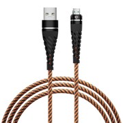 (пакет 20x220x220) Кабель для зарядки Micro USB BY Motorspor, 1м., 2.4А 931-286