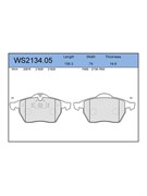 Тормозные колодки Jeenice WS2134.05