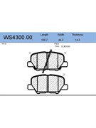 Тормозные колодки Jeenice WS4300.00