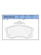 Тормозные колодки Jeenice WS3102.00