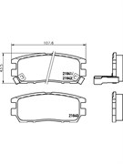 Тормозные колодки Nisshinbo NP3002