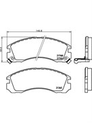 Тормозные колодки Nisshinbo NP3001