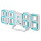 Часы-будильник Perfeo LUMINOUS 2 PF_B4924 LED, белый корпус, синяя подсветка - фото 28479