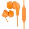 Наушники Perfeo ALPHA внутриканальные с микрофоном оранжевые - фото 33032